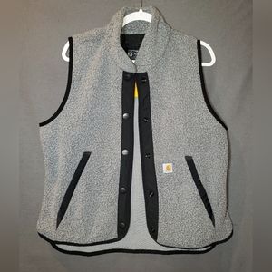 Carhart Relaxed Fit Fleece Snap Front Vest (M)
